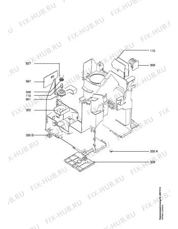 Схема №2 CF 500 CAFAMOSA с изображением Держатель для комплектующей Aeg 8996639105122